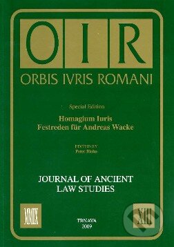 Orbis Iuris Romani XIII.