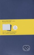 Moleskine - sada 3 stredn�ch �tvor�ekov�ch zo�itov (modr� v�zba)