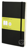 Moleskine - stredn� �ist� z�pisn�k v m�kkej v�zbe (�ierny)