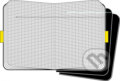 Moleskine - sada 3 mal�ch �tvor�ekovan�ch notesov (�ierna v�zba)