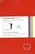 Moleskine - sada 2 stredn�ch �ist�ch z�pisn�kov Volant (m�kk� v�zba) - �erven�
