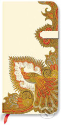 Paperblanks - Swirling Peacock Ivory - SLIM - linajkov�
