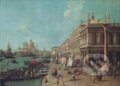 Canaletto, Molo con la biblioteca
