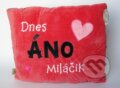 Dnes ÁNO, miláčik/Dnes NIE, miláčik (vankúš)