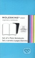 Moleskine - sada 2 vreckov�ch �ist�ch z�pisn�kov Volant (m�kk� v�zba) - modr�