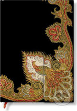 Paperblanks - Swirling Peacock Ebony - MIDI - cisty