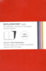 Moleskine - sada 2 stredných čistých zápisníkov Volant (mäkká väzba) - červené