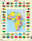 Afrika (politick� + vlajky)