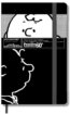 Moleskine - stredný čistý Peanuts zápisník (čierny)